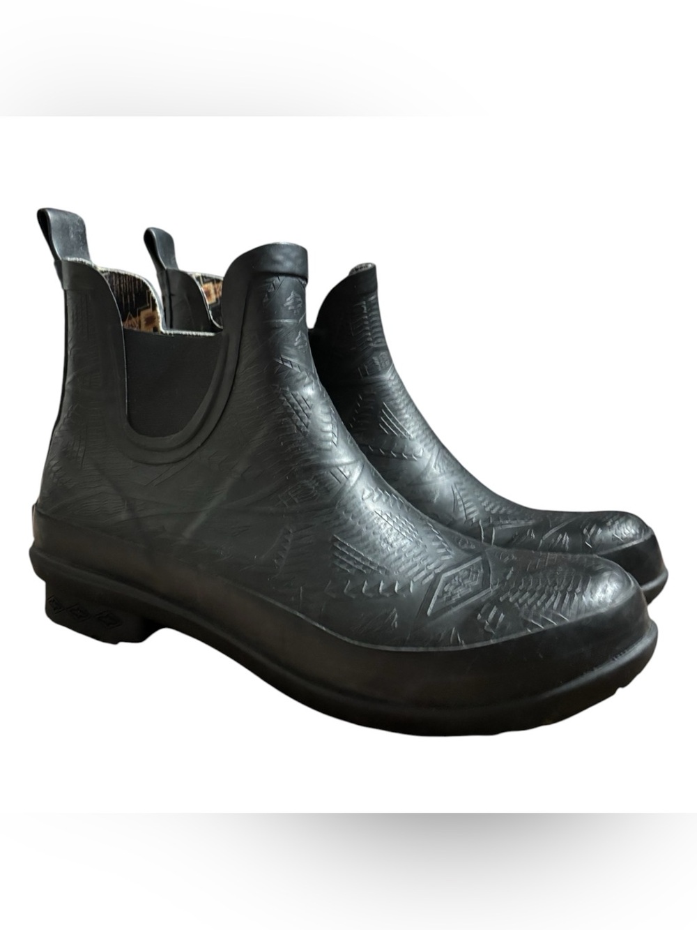 Pendleton Boot Chelsea Rain Boot Rubber Embossed Utility Active Comfy
